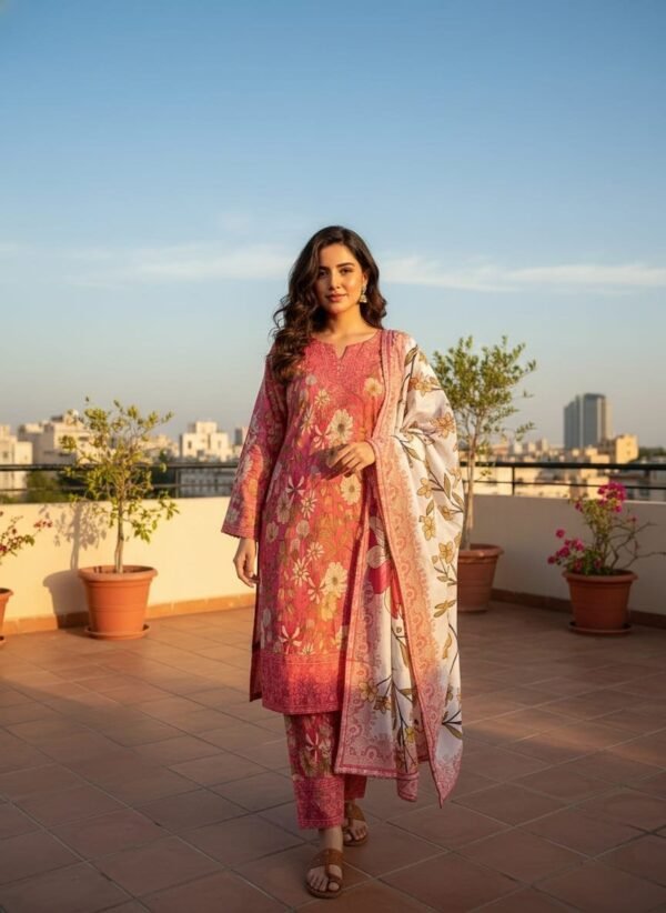 Lawn Chikankari 3PC Stitched