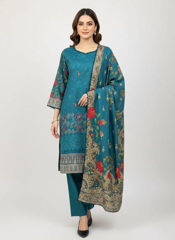 Lawn Emb. 3PC Stitched