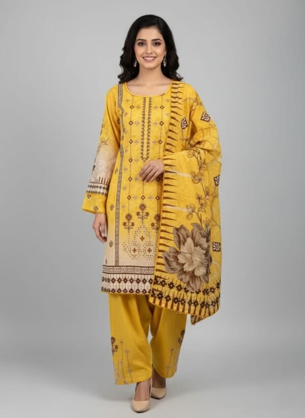 Lawn Chikankari 3PC Stitched