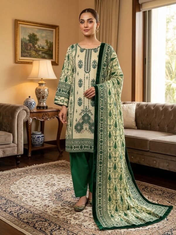 Lawn Emb. 3PC Stitched