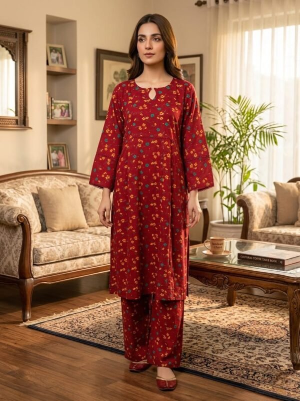 Linen Stitched Frock