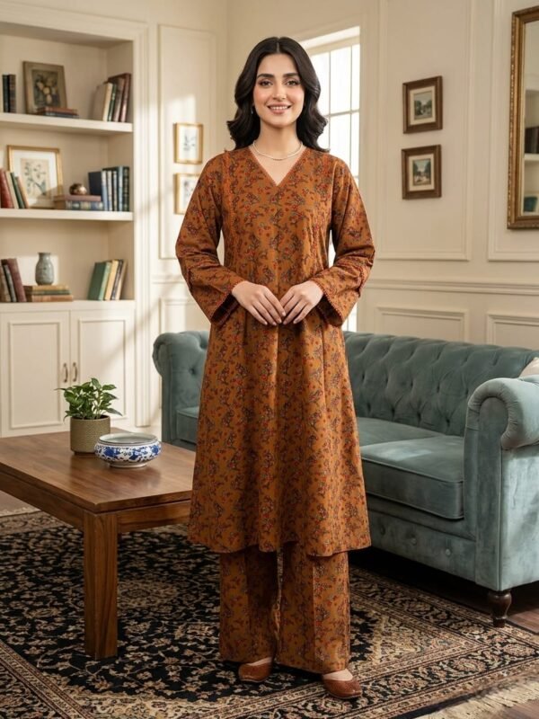 Linen Stitched Frock