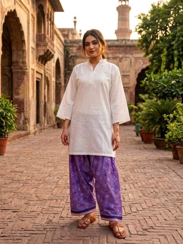 Lawn Farshi Shalwar